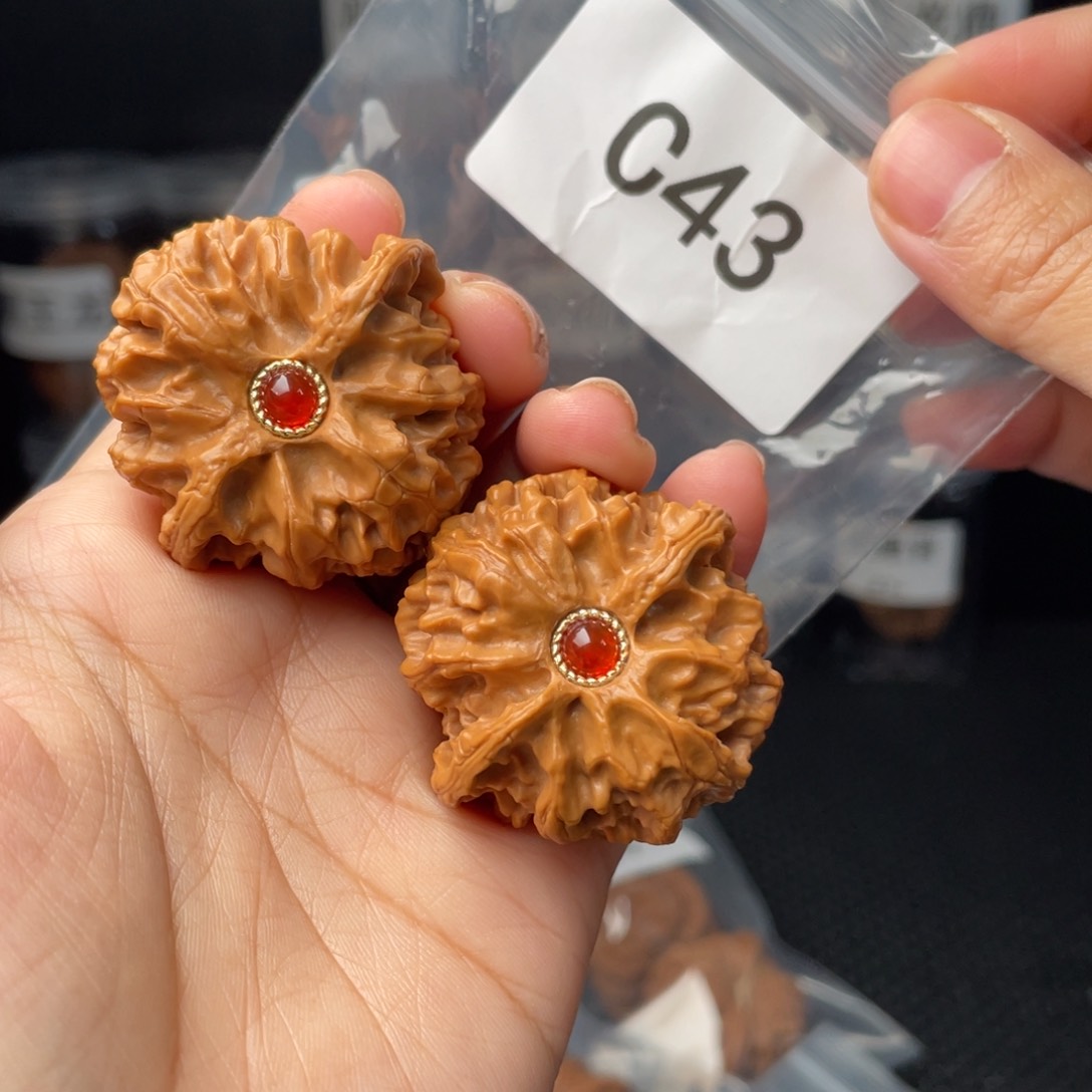 文玩核桃把件40苹果