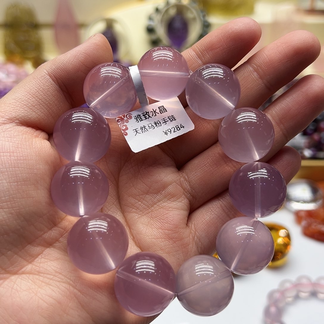 芙蓉石手链未镶嵌j*y