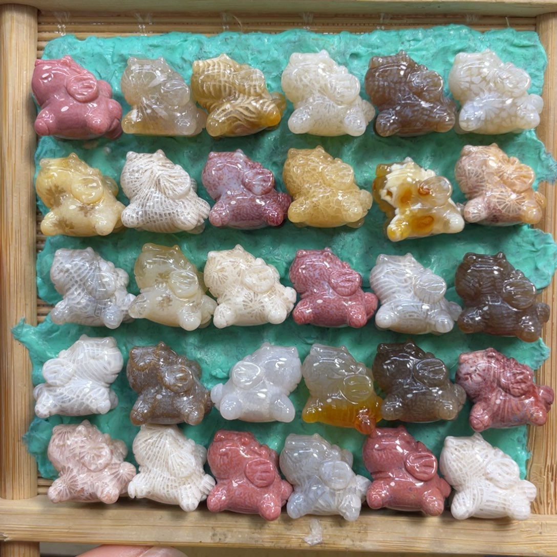 硅化玉未镶嵌颈饰小飞马40米1个