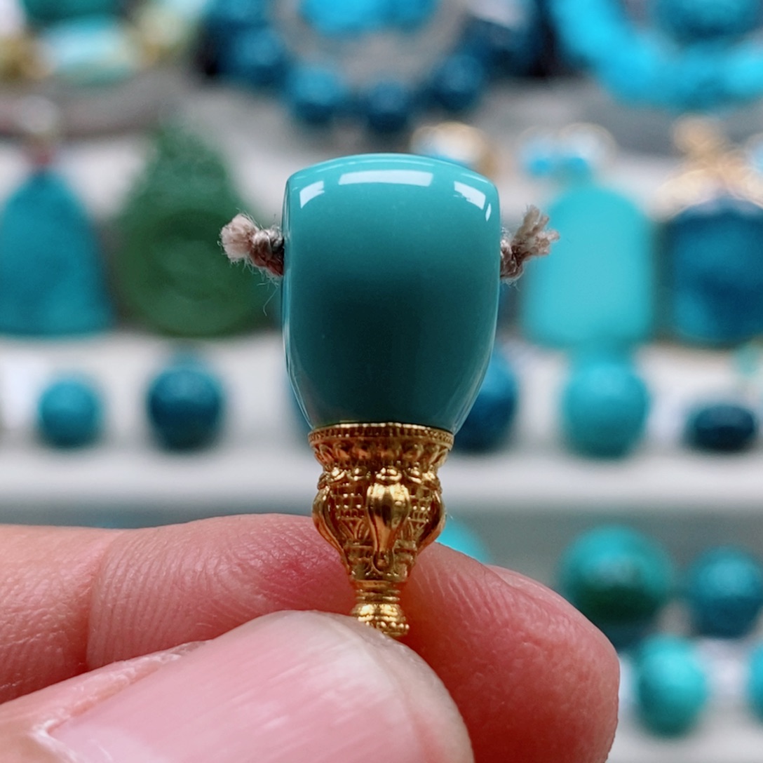 绿松石18K金镶嵌绿松石