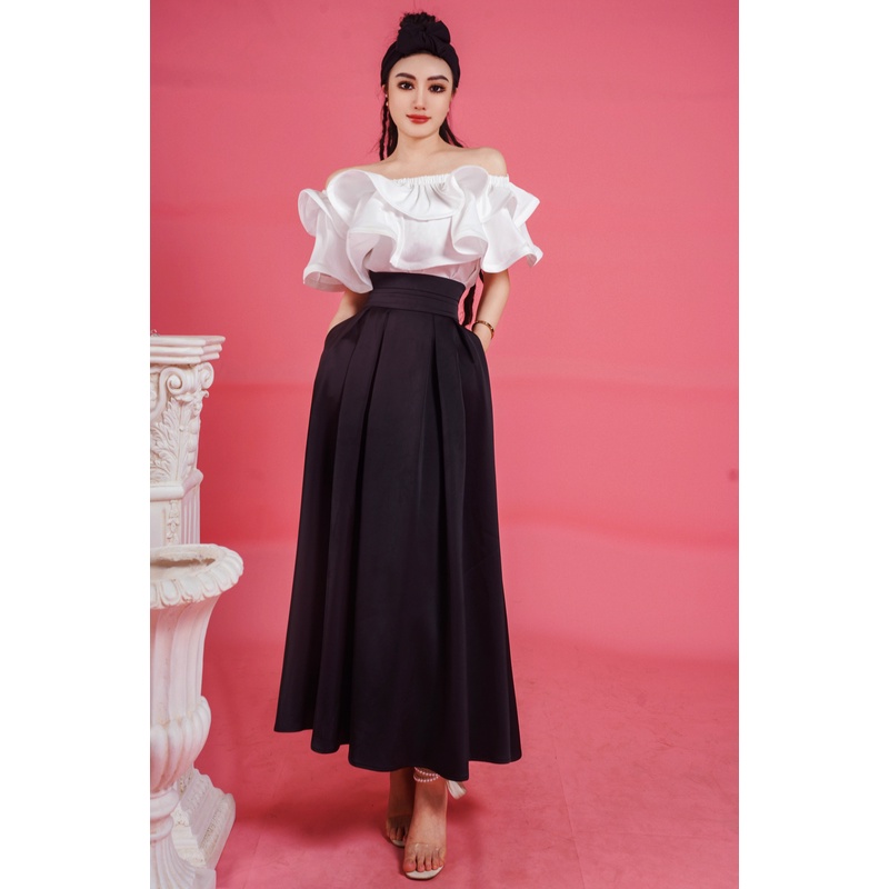 【星姐推荐】星原创高级定制【浓情华尔兹】设计师轻奢赫本风半身裙