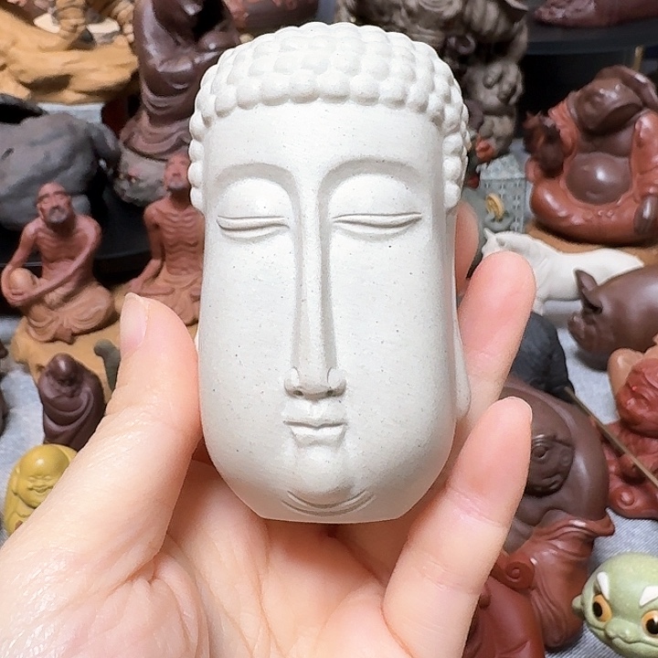 紫砂茶宠北魏佛头