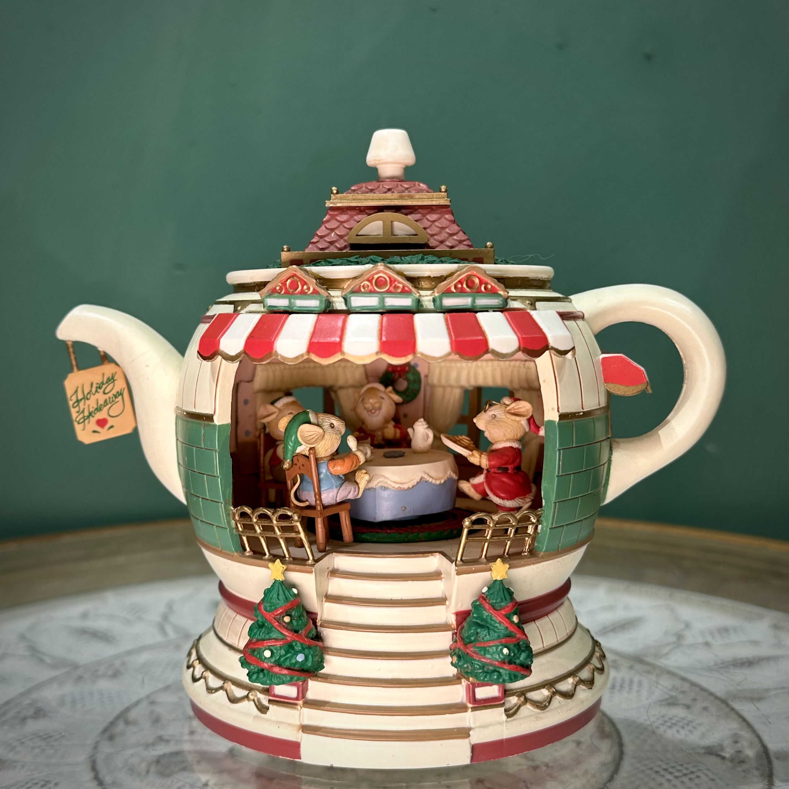 Enesco 茶壶下午茶小老鼠