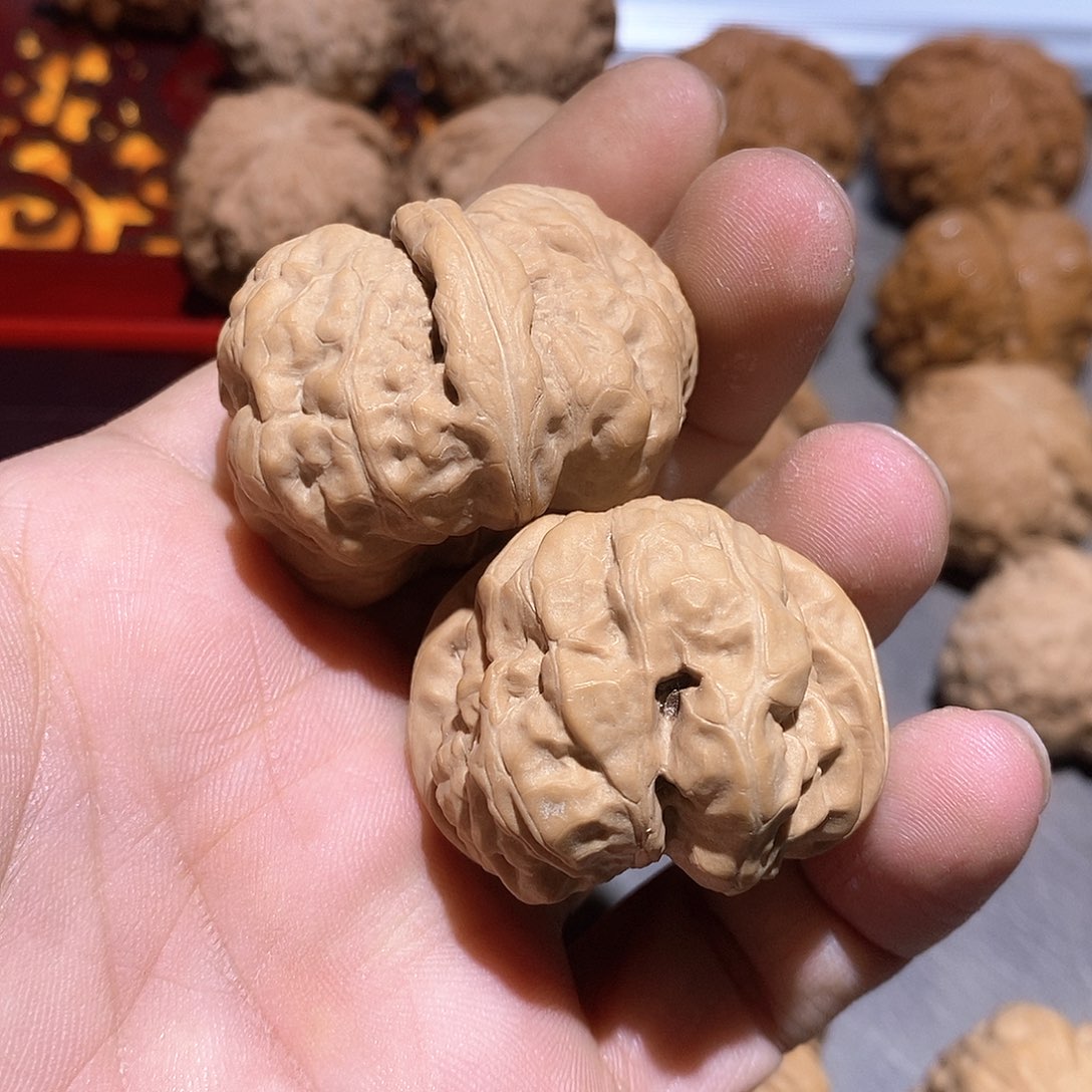 文玩核桃把件程*38蛤蟆