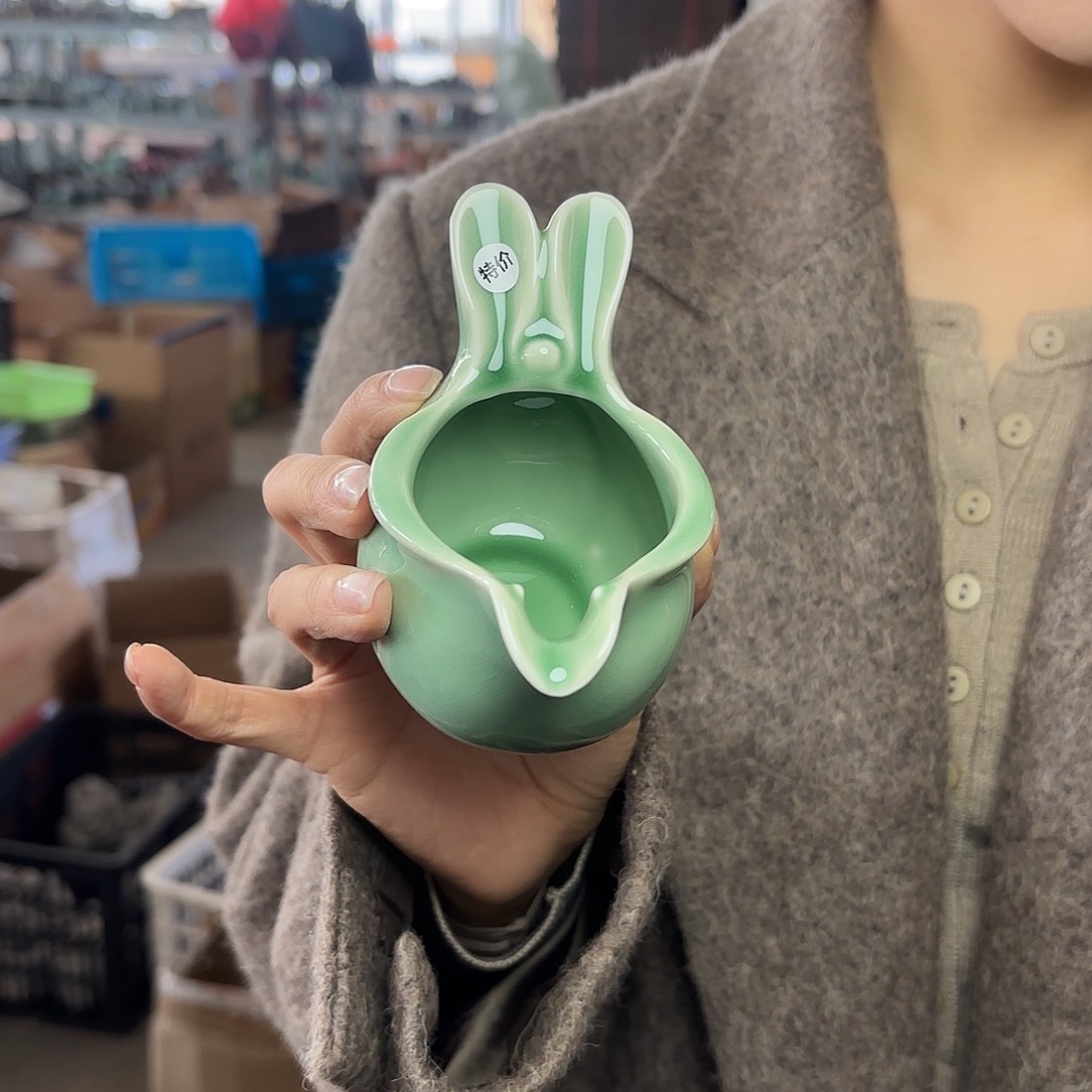 龙泉云间青瓷小米茶器