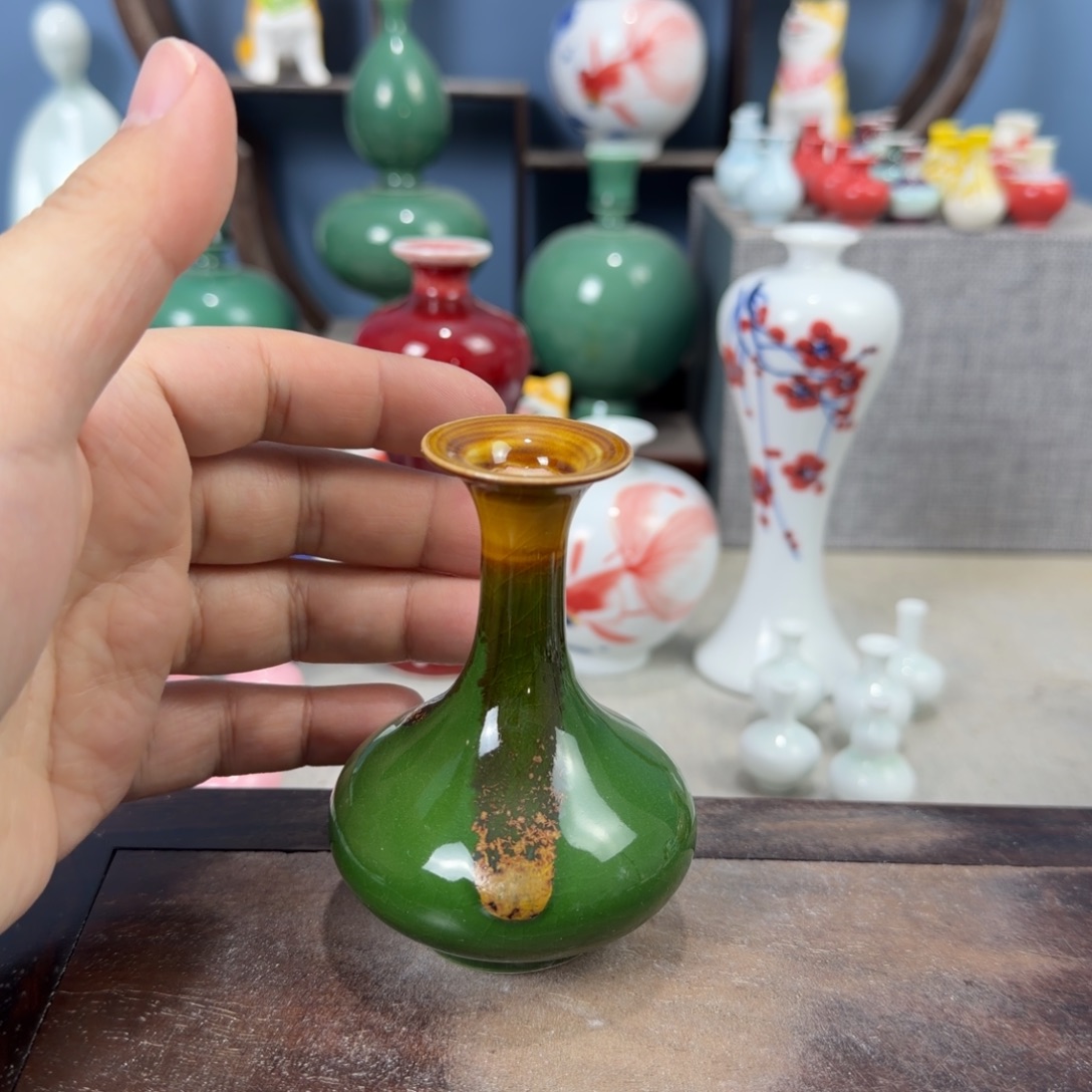 陶瓷手工小花器摆件
