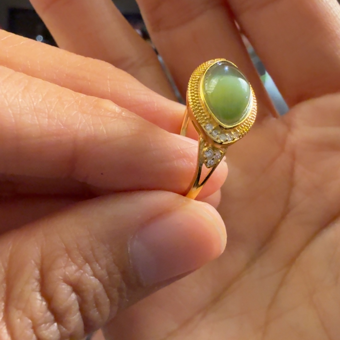 和田玉未镶嵌颈饰碧玉金猫姜帅多样性拍一发一