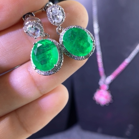 戒指银S925镶嵌红宝石