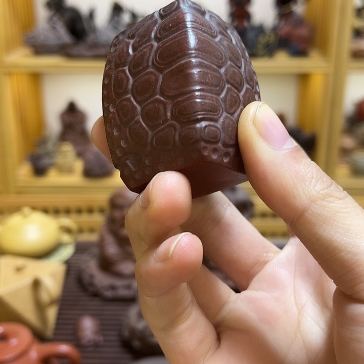 茶壶紫砂紫砂富甲天下盖置茶宠