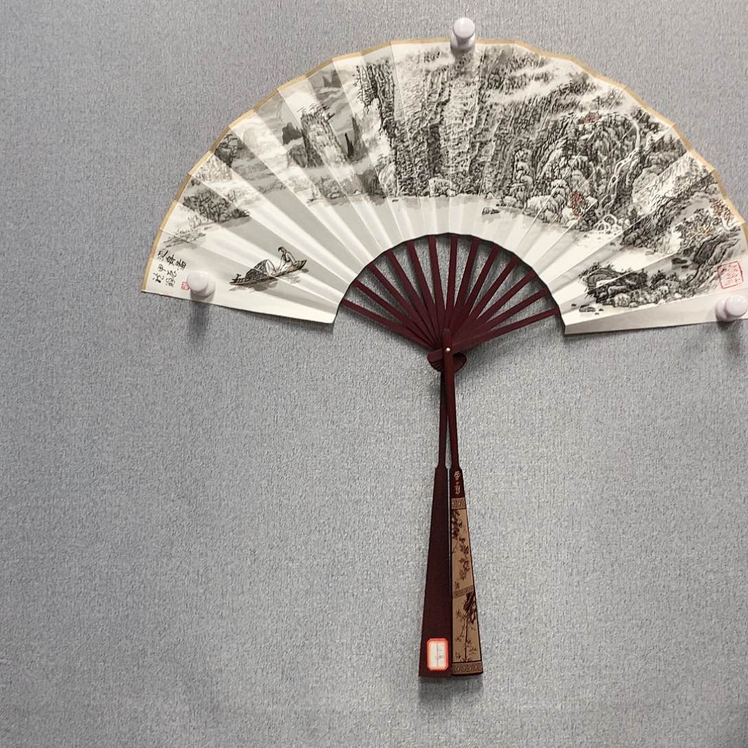 【闪购商品】国画叶金福扇子山水