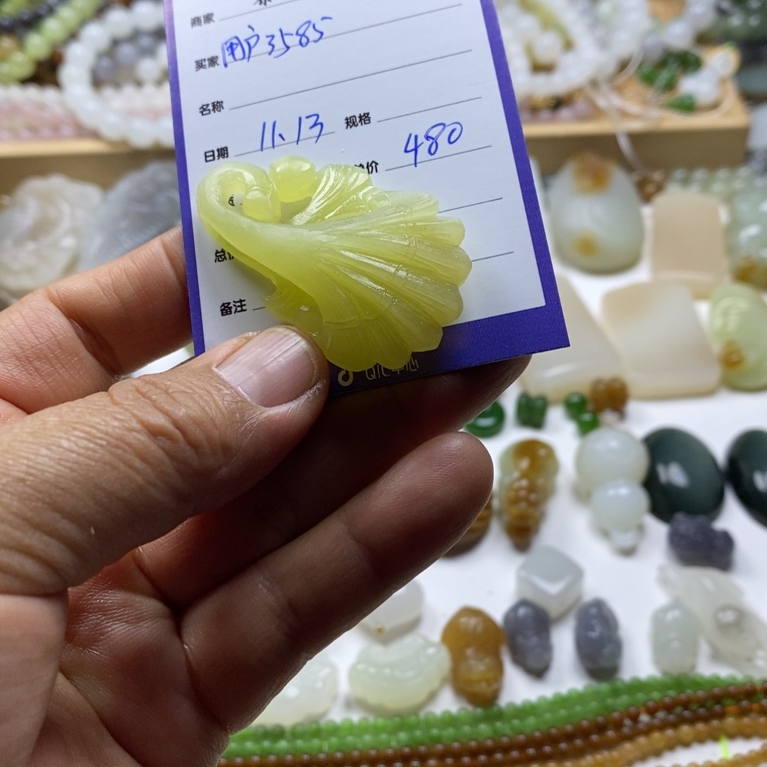 用***2和田玉未镶嵌颈饰