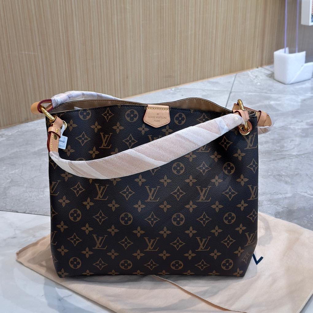 99新 LouisVuitton/路易威登 老花gracefull小号单肩包
