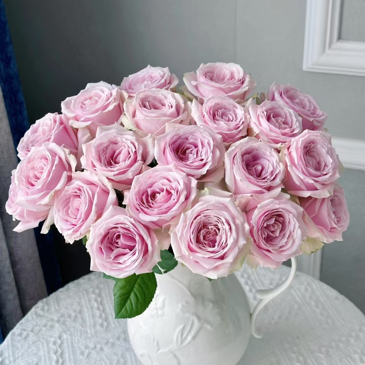 10枝粉红雪山单头玫瑰  (两单发顺丰或京东快递)