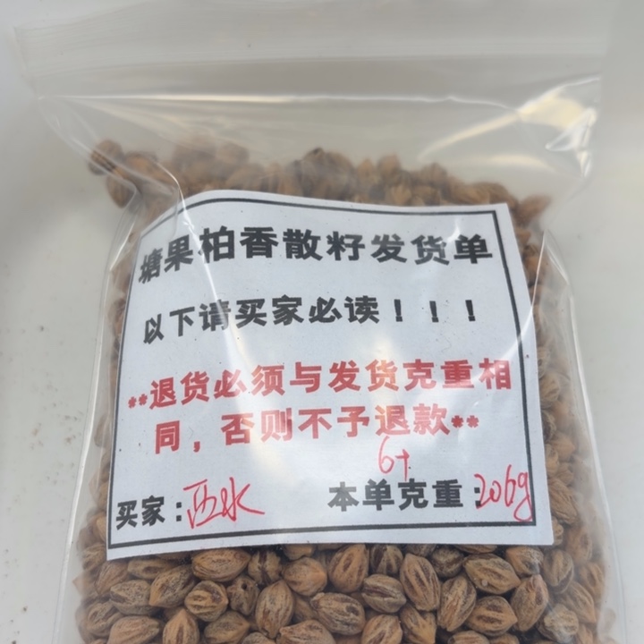 西***水塘果柏香散籽红芽高装6+ 206g