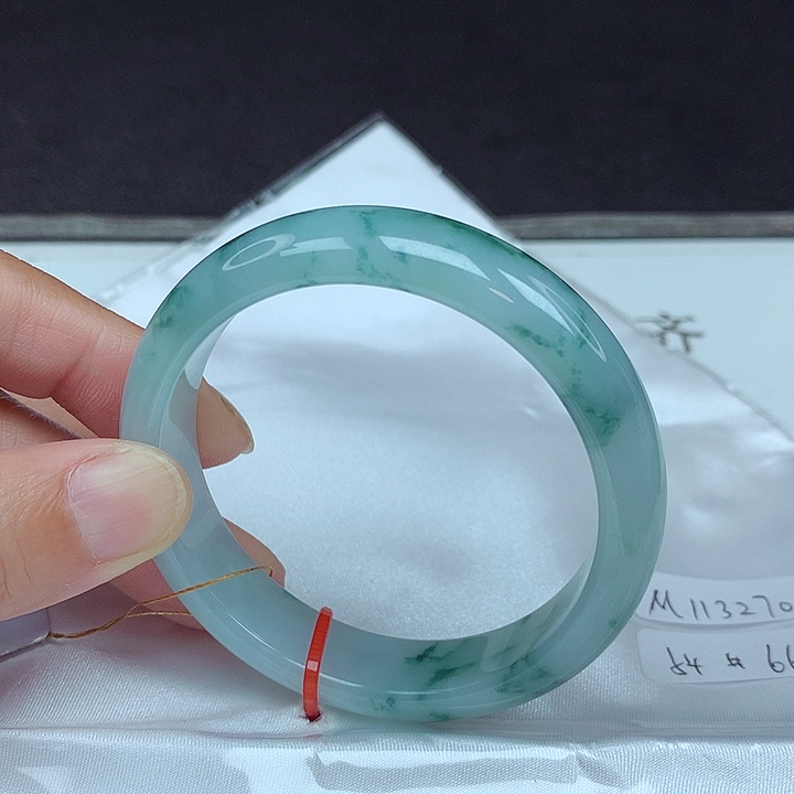 翡翠未镶嵌手镯54圈3270