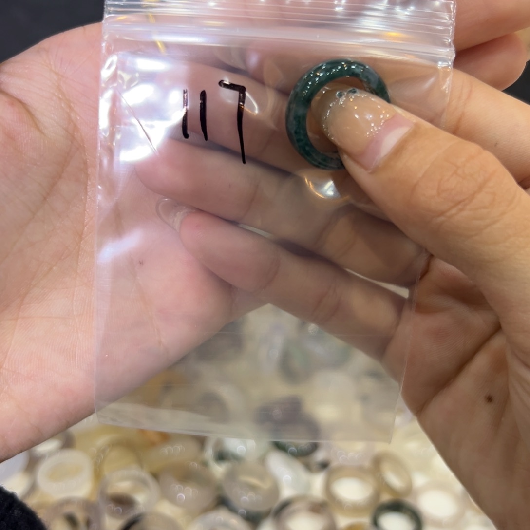 玛瑙/玉髓戒指合金117港11