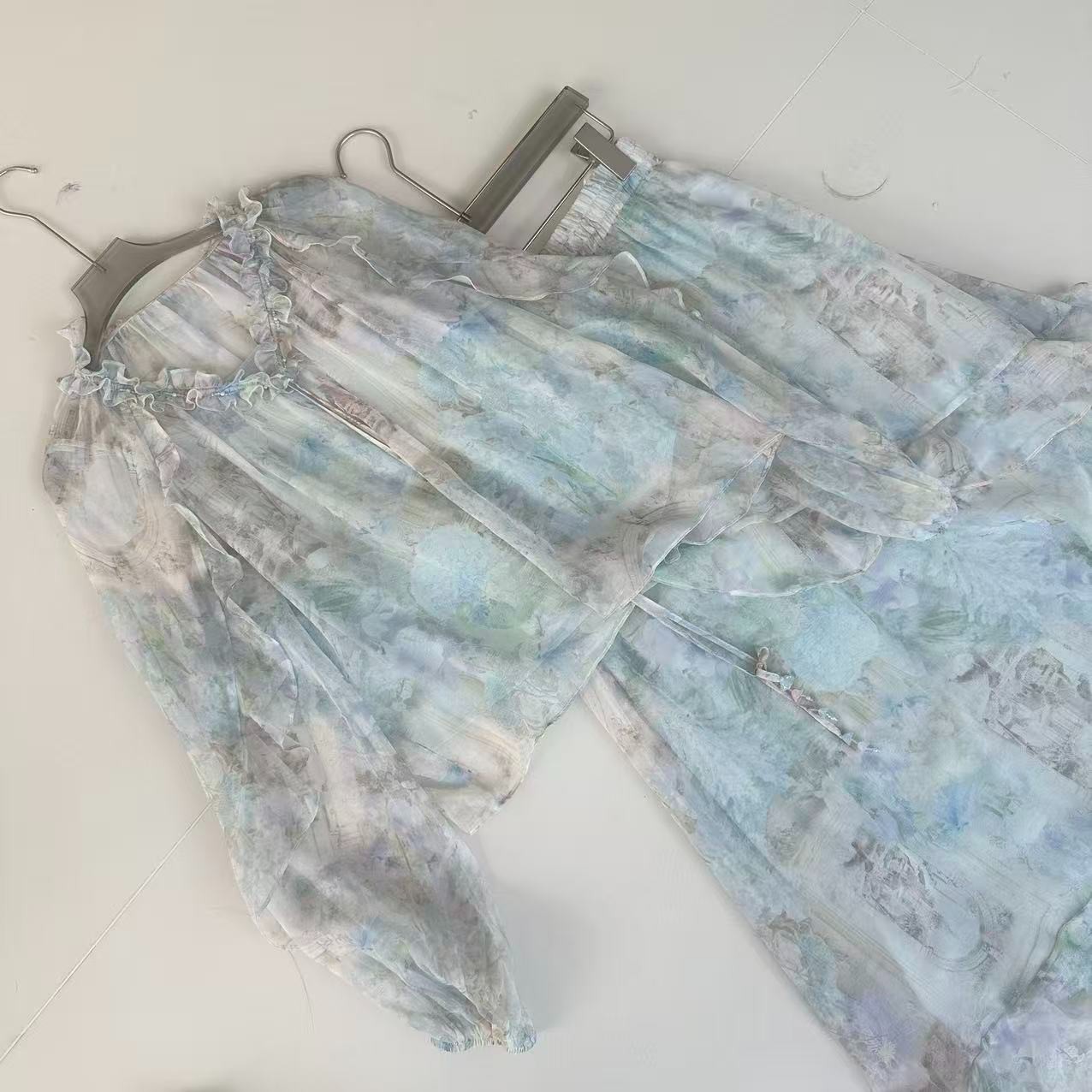 新【莫奈庄园-甜甜轻奢】重磅100桑蚕丝连衣裙H0920