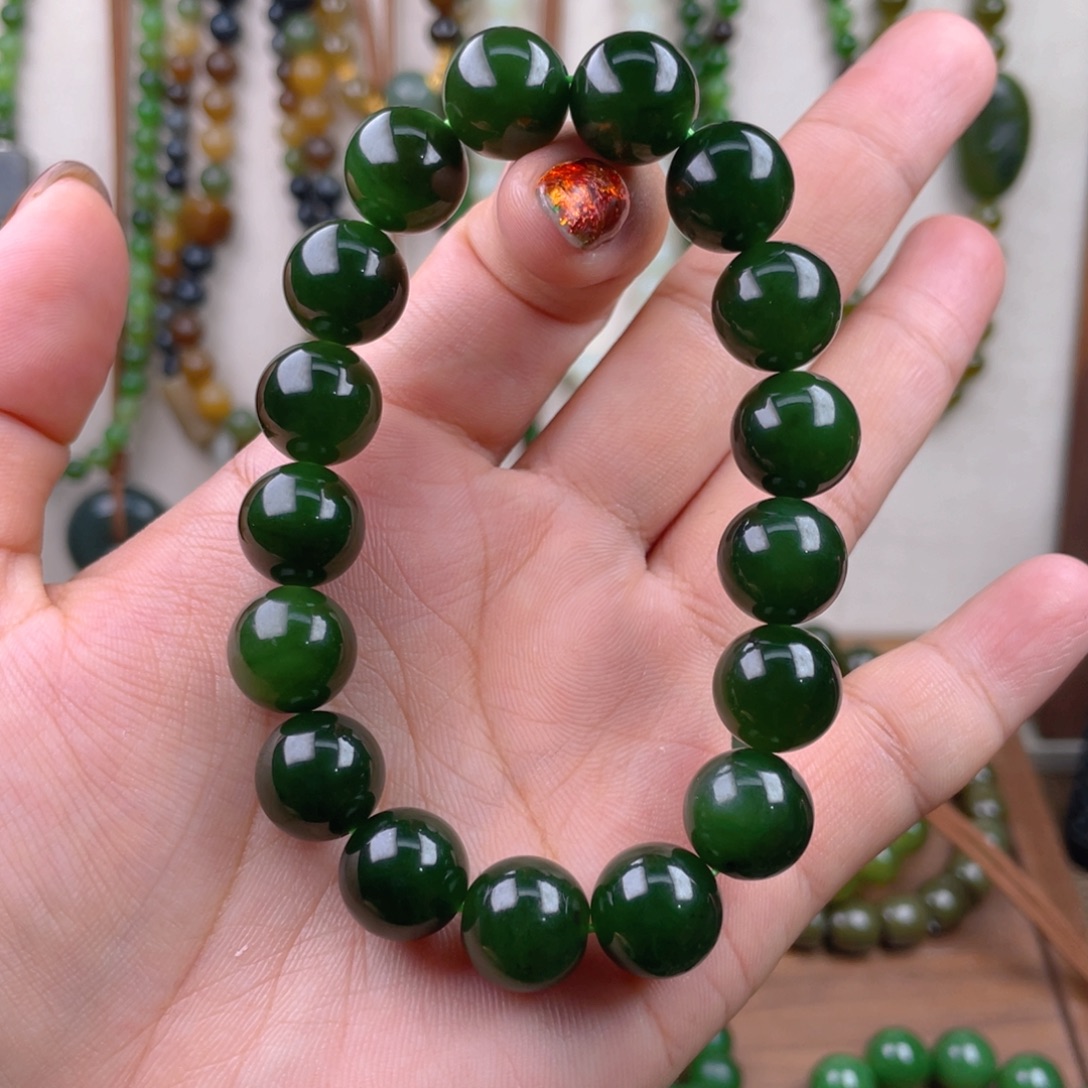 和田玉未镶嵌手链