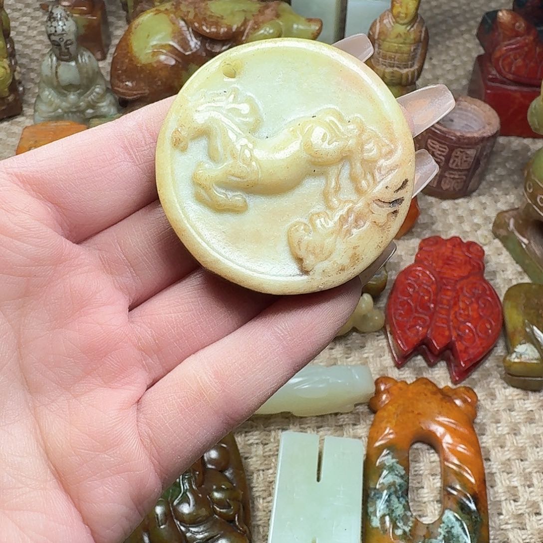 白玉菩提吊坠挂件