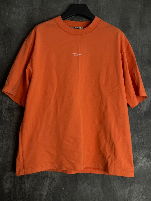 全新未使用 AcneStudios L码*1/字母印花纯色短袖T恤/00350