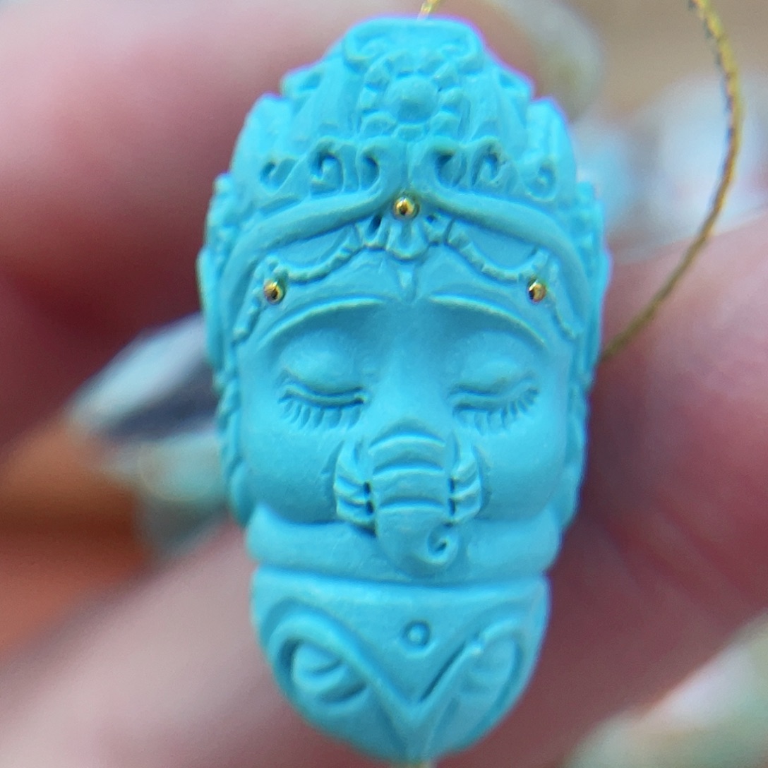 未镶嵌绿松石珠宝奇石