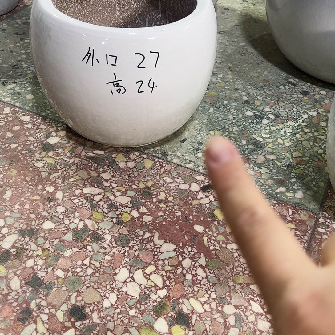 陶瓷陶瓷大花盆 默认微瑕