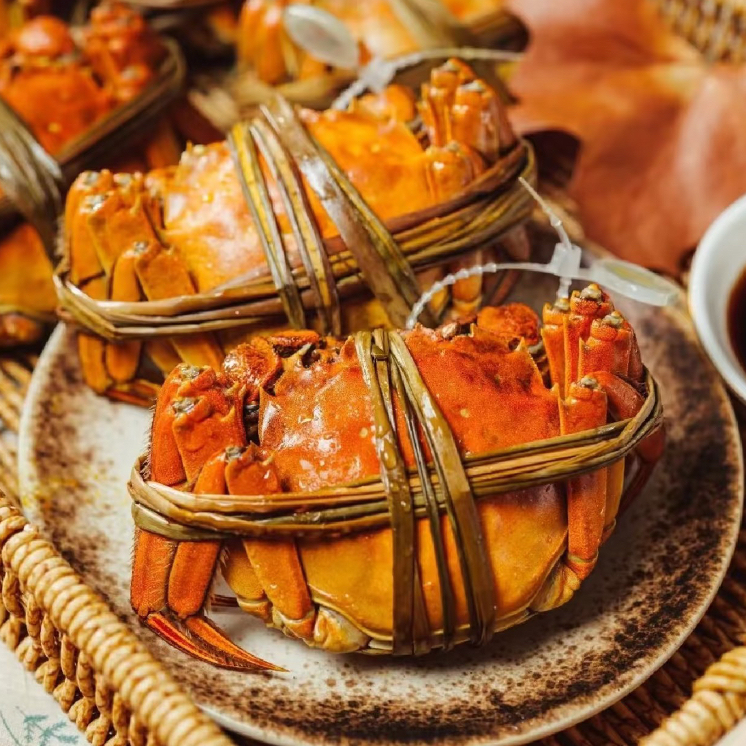 【活蟹】江苏精品大闸蟹 母1.8-2.2两 +公2.1-2.5两 公母对半 8只/10只