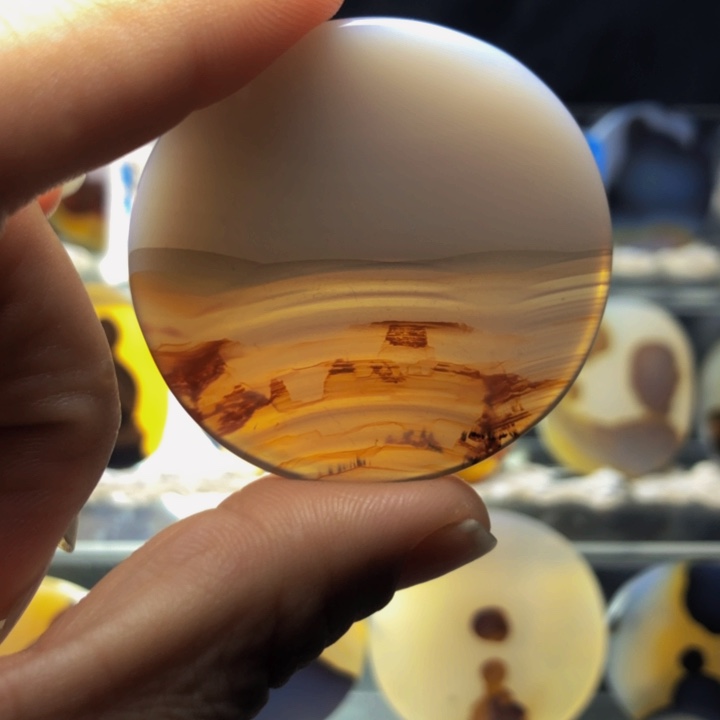 合金玛瑙/玉髓珠宝奇石黑*6