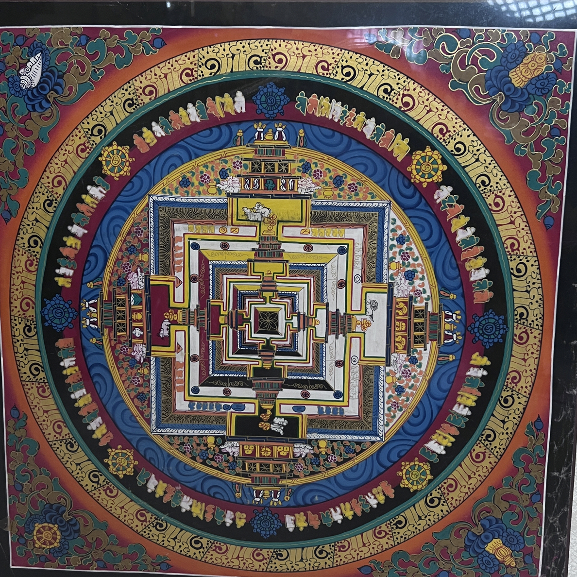 （云）彩色坦诚装饰画一张（尺寸45*45cm）