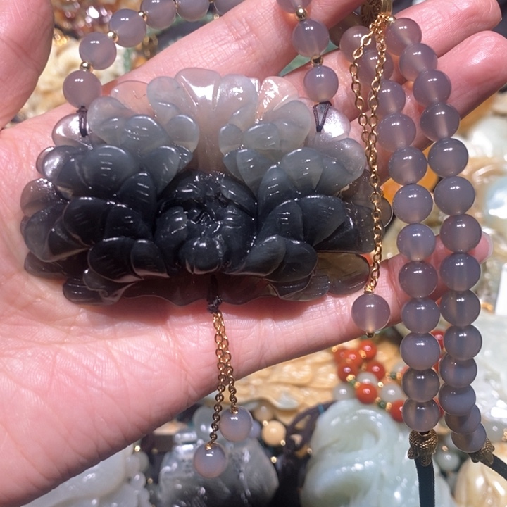 岫玉毛衣链未镶嵌