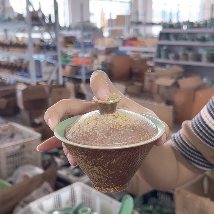 龙泉云间青瓷小米茶器