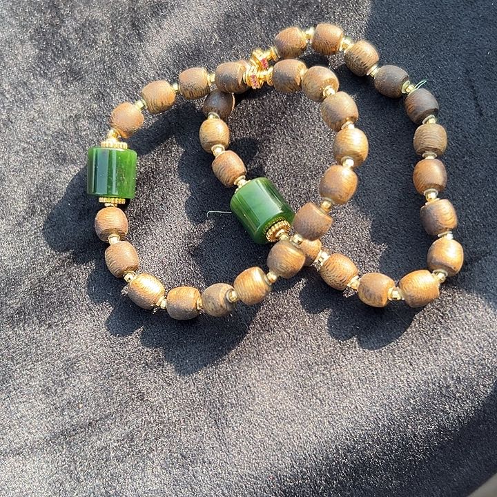 和田玉未镶嵌手链俄罗斯老坑菠菜绿多样性拍一发一