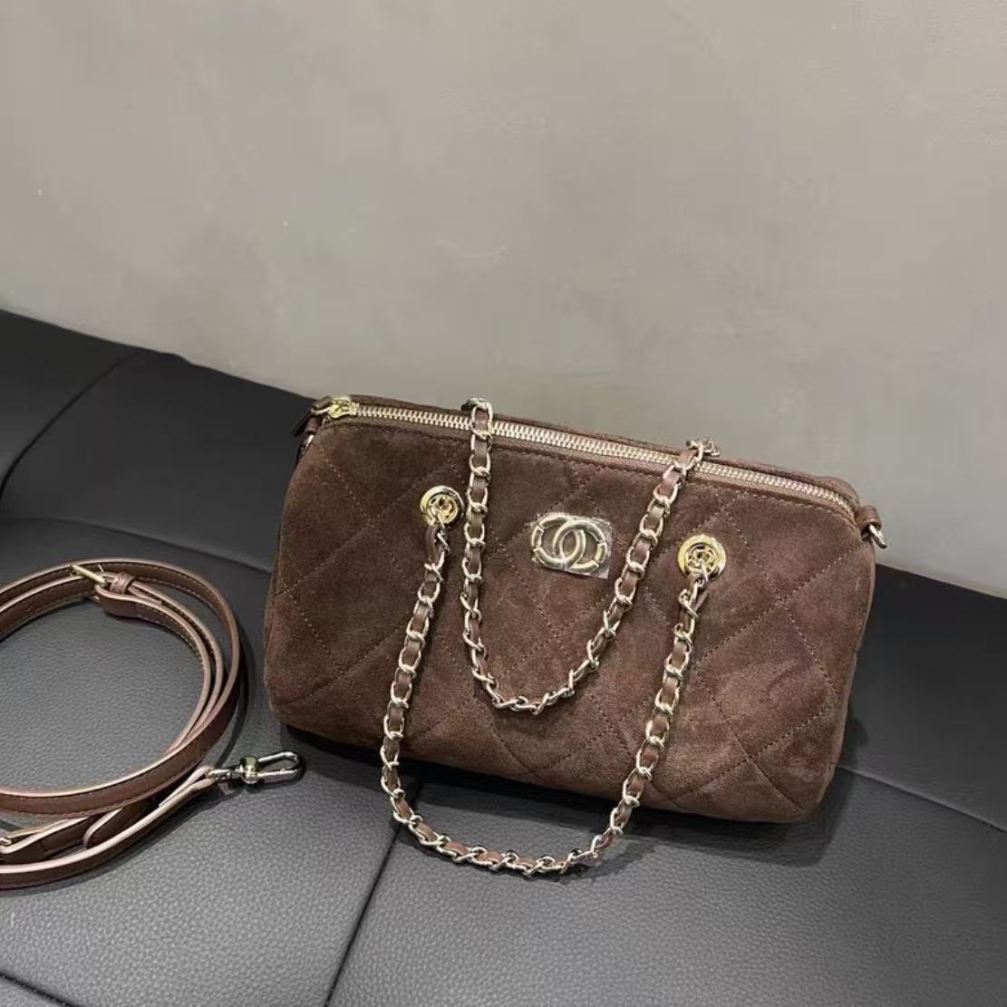 2025早秋新款女士手提斜挎包SC103-咖色