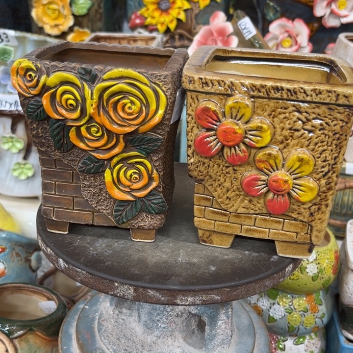 紫砂花盆粗陶材质多肉花盆