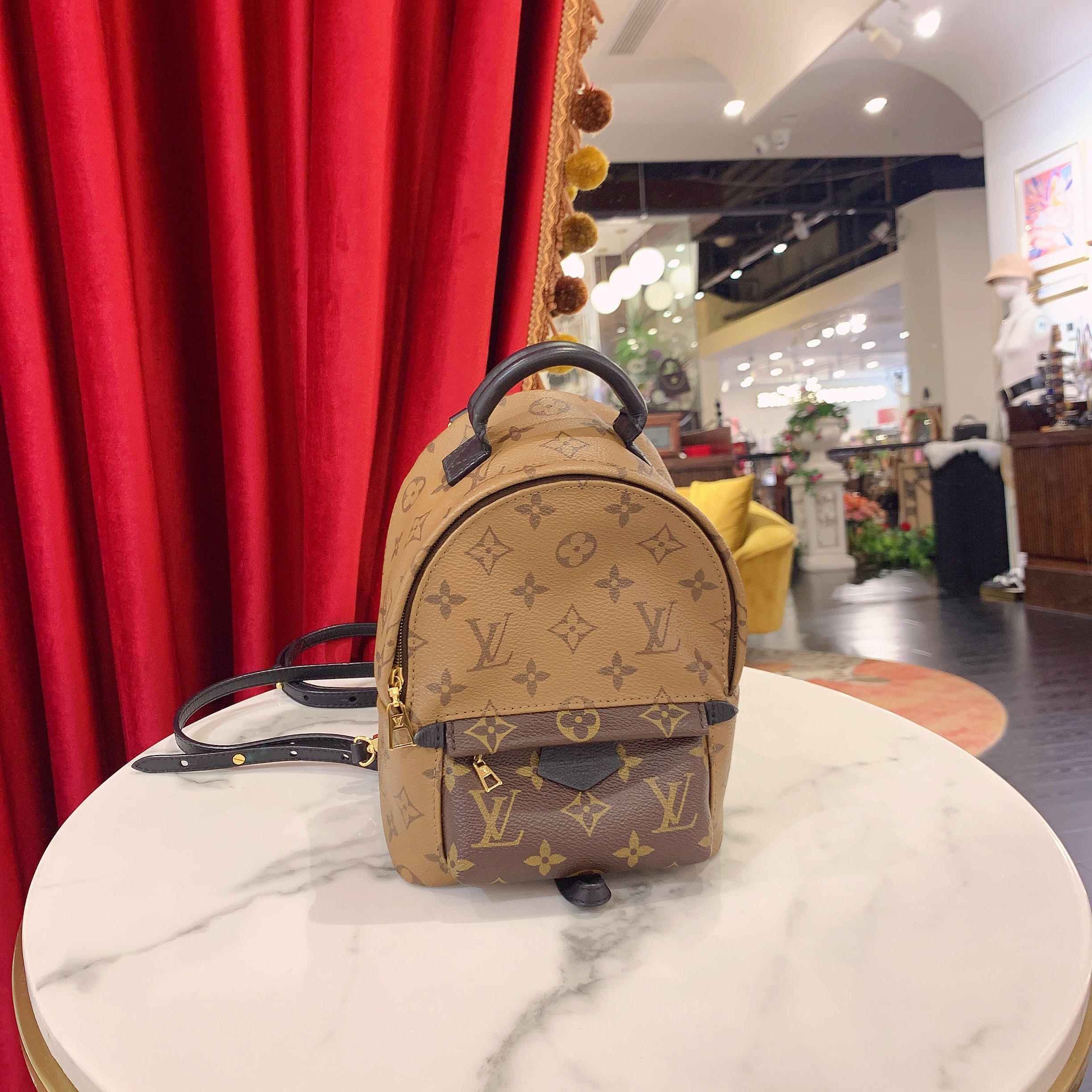 95新 LouisVuitton/路易威登 GGS书包mini拼色芯片款56694872