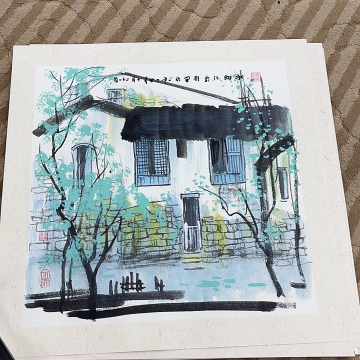 国画凹*花鸟我的微会50.50