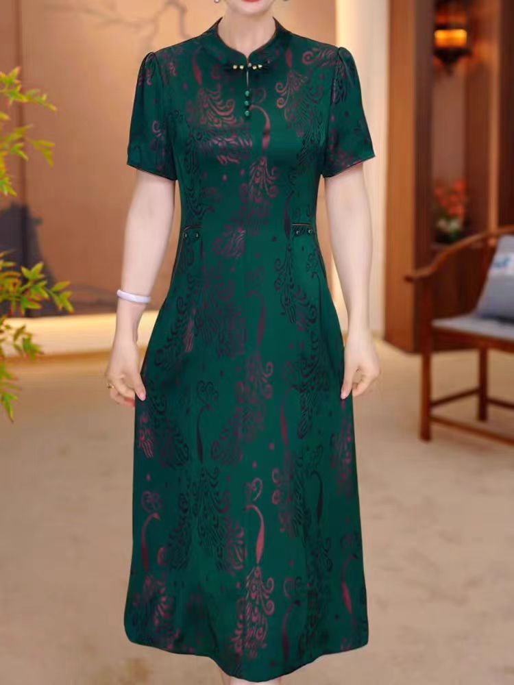 XX（直播间过款扣号  请勿直拍）小码妈妈装连衣裙时尚显瘦气质