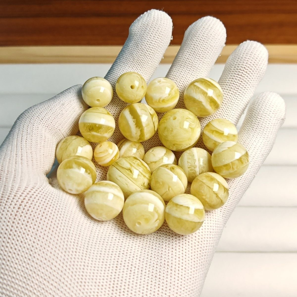 【WUJIE】妖花千层雪二代蜡圆珠散珠DIY配饰配