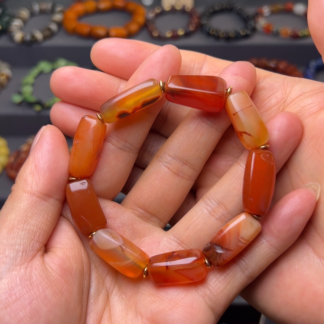 玛瑙/玉髓合金玛瑙手链