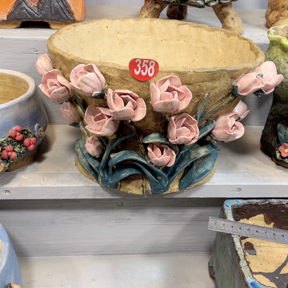 陶瓷微瑕358 号陶然花盆