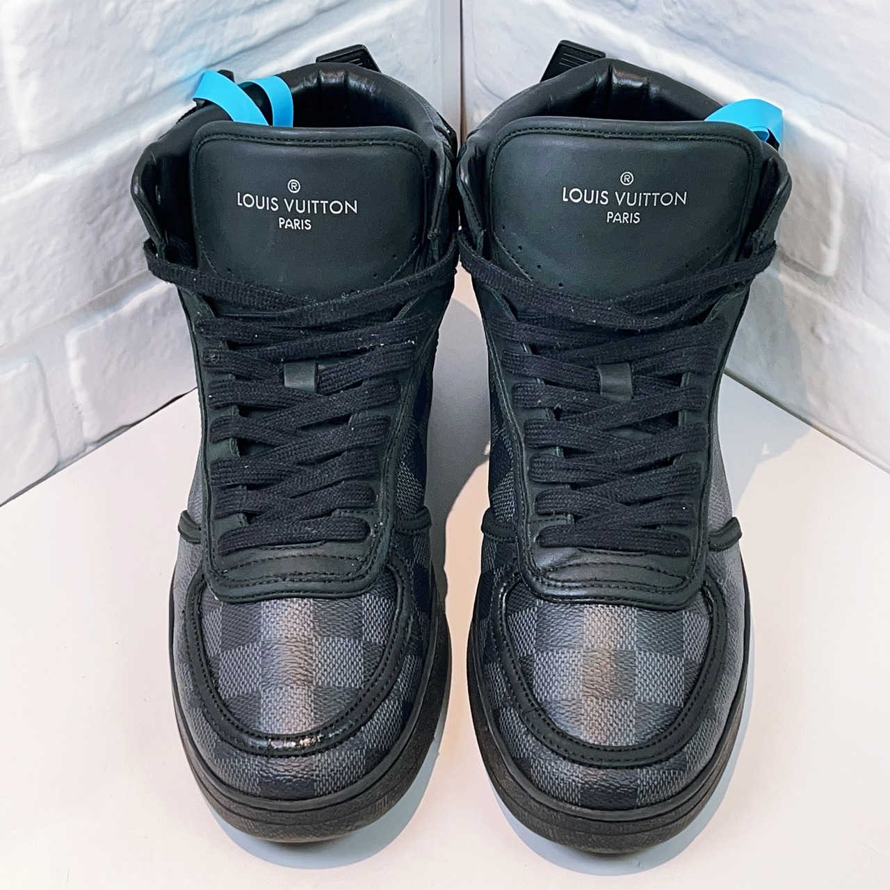 99新 LouisVuitton/路易威登 老花高帮 欧码5码39码