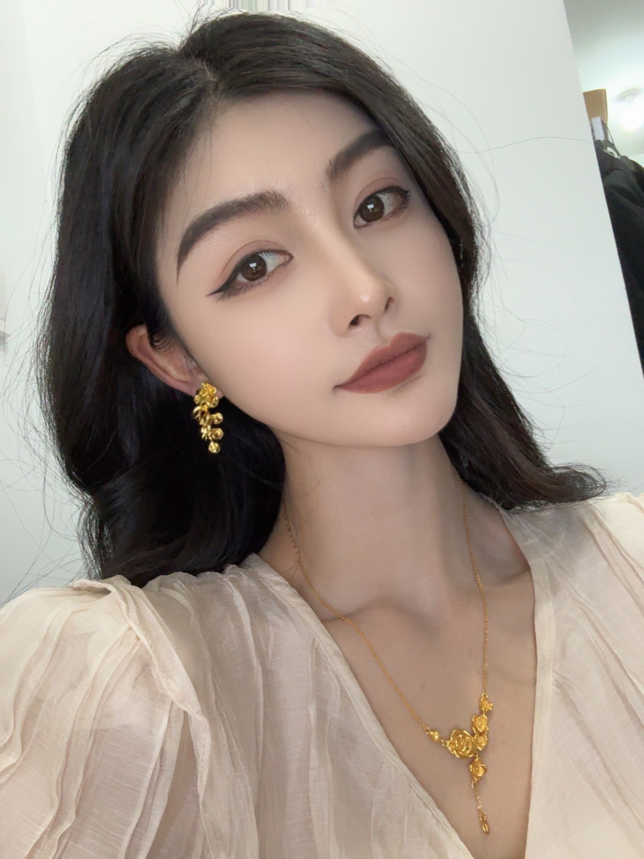 合金耳饰 精致女人味小吊坠耳环