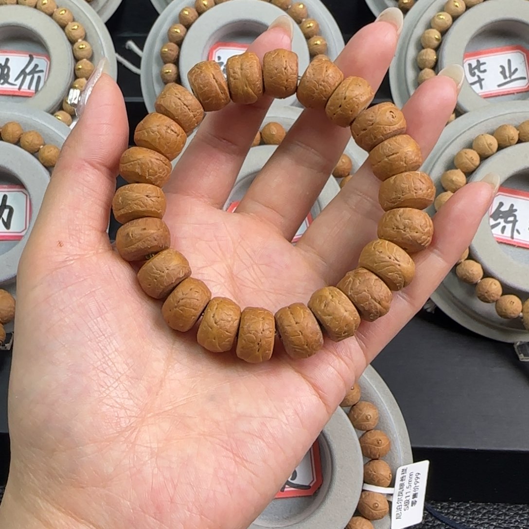 凤眼菩提手串14m 藏式单圈