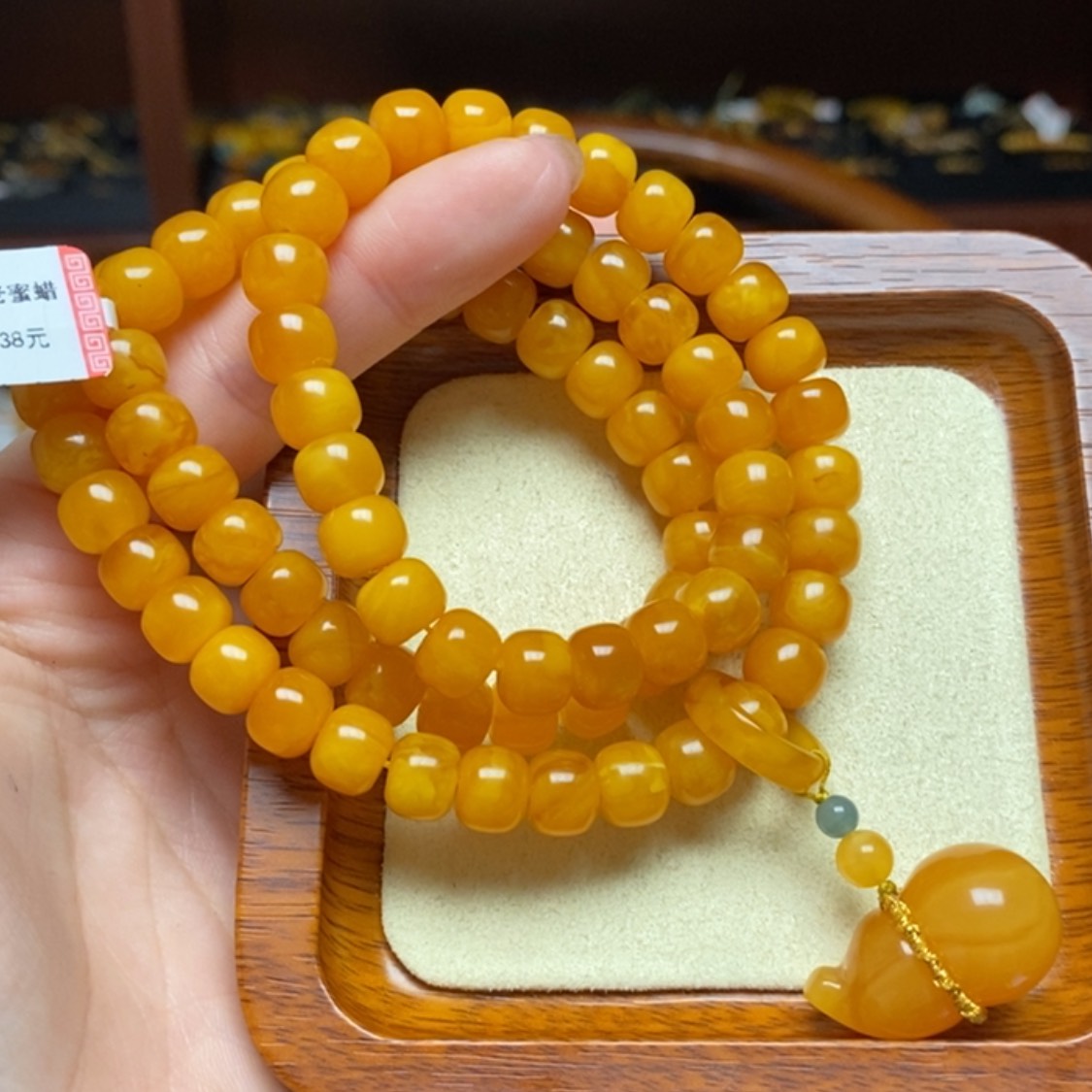 【闪购商品】蜜蜡手链未镶嵌手串