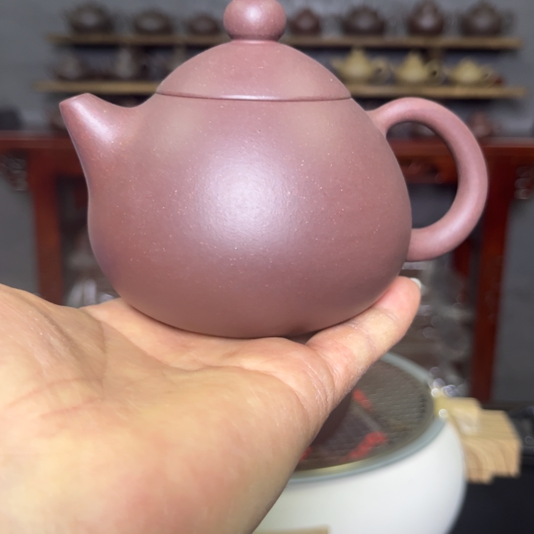 州***紫砂茶壶底槽青龙蛋半手工