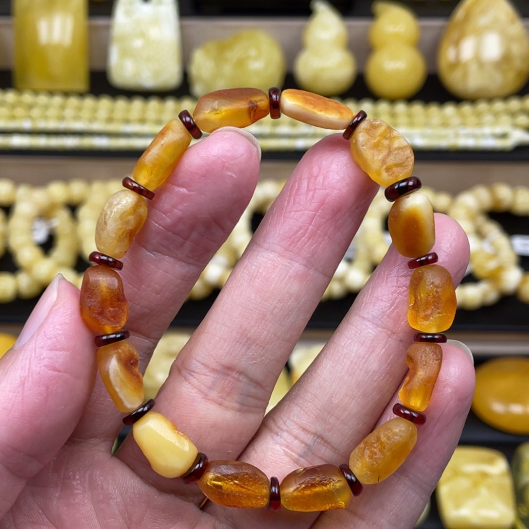 琥珀裸石未镶嵌琥珀蜜蜡