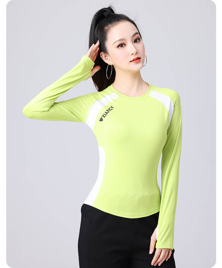 2025年美式秋冬新款显瘦跑步运动上衣瑜伽休闲健身休闲女款户外
