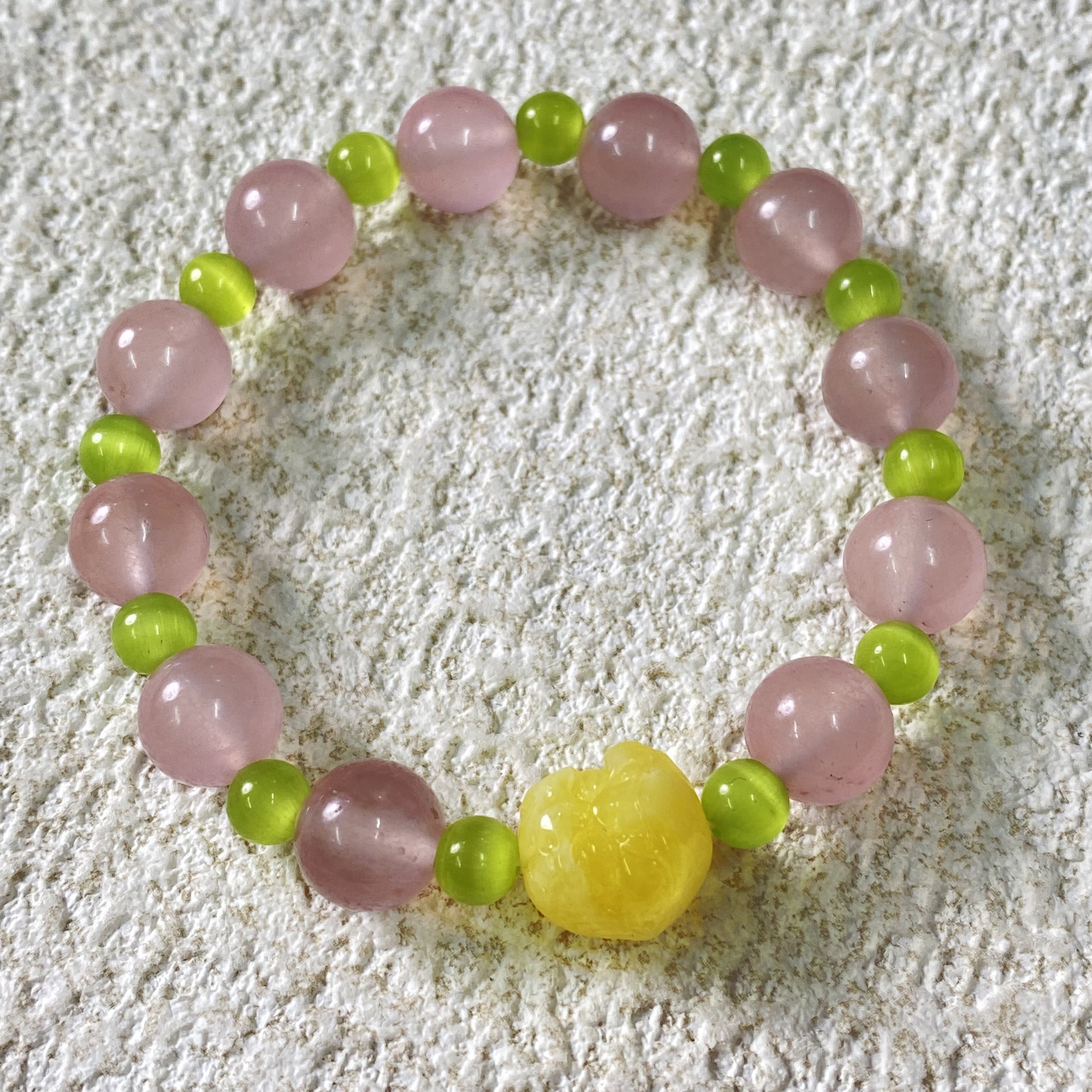 YHKINGS1570设计师款10m粉水晶单圈简约多样性发其一不带礼盒