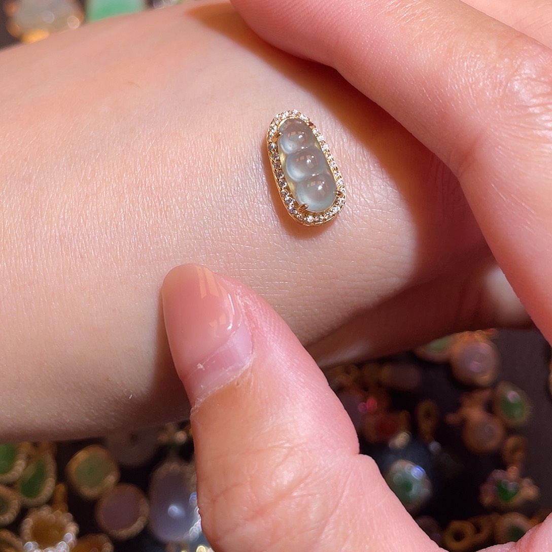 翡翠银S925镶嵌颈饰