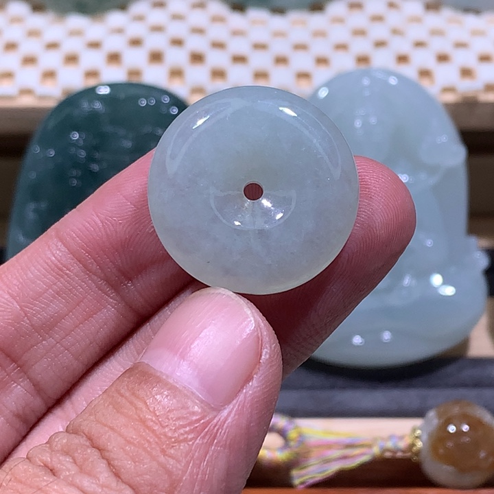 翡翠未镶嵌颈饰/炸/平安扣